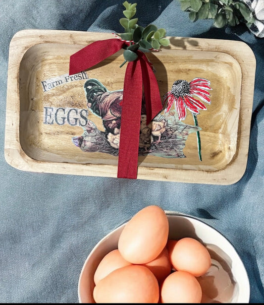 Farmhouse dough bowl