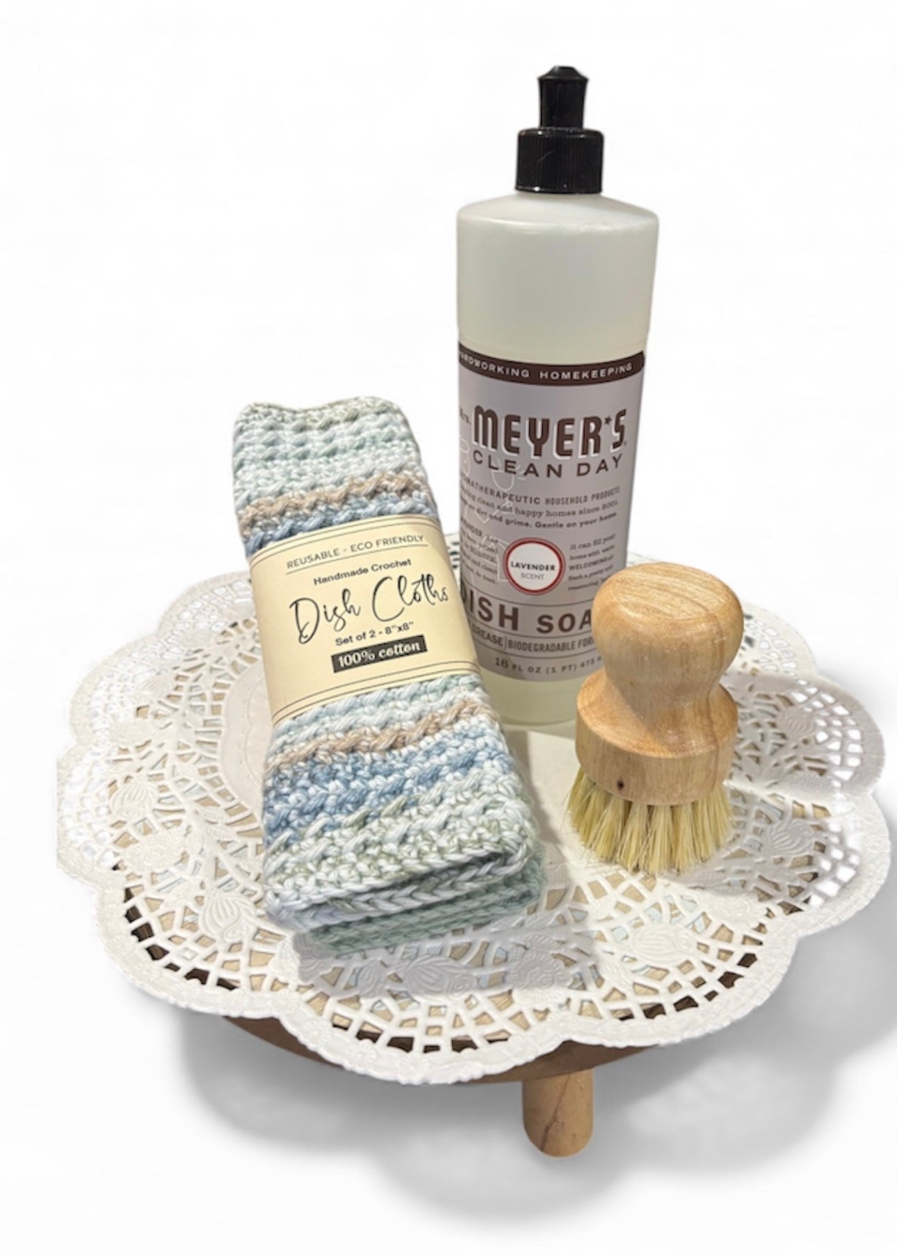 Cleaning supplies gift bag