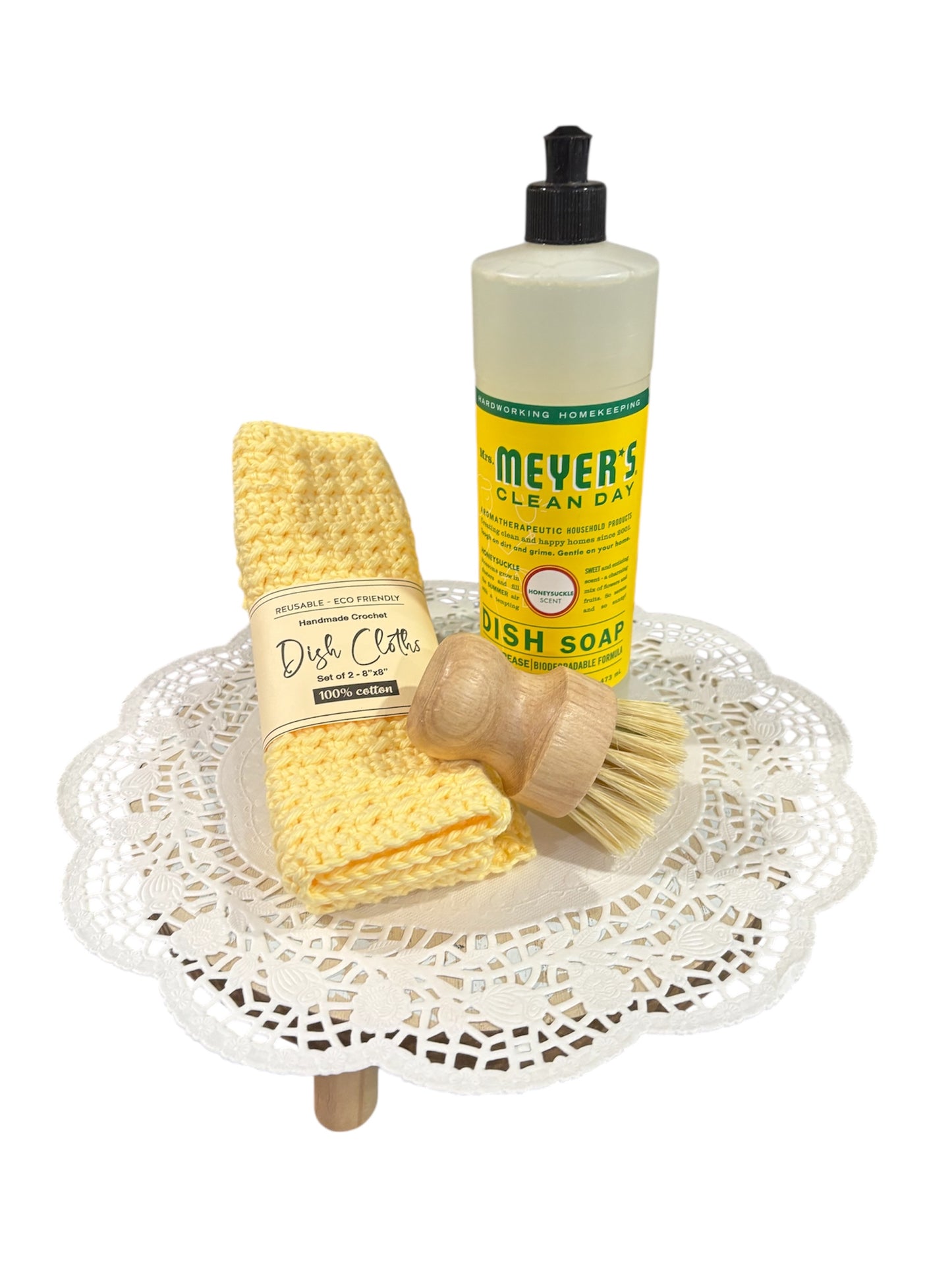 Cleaning supplies gift bag