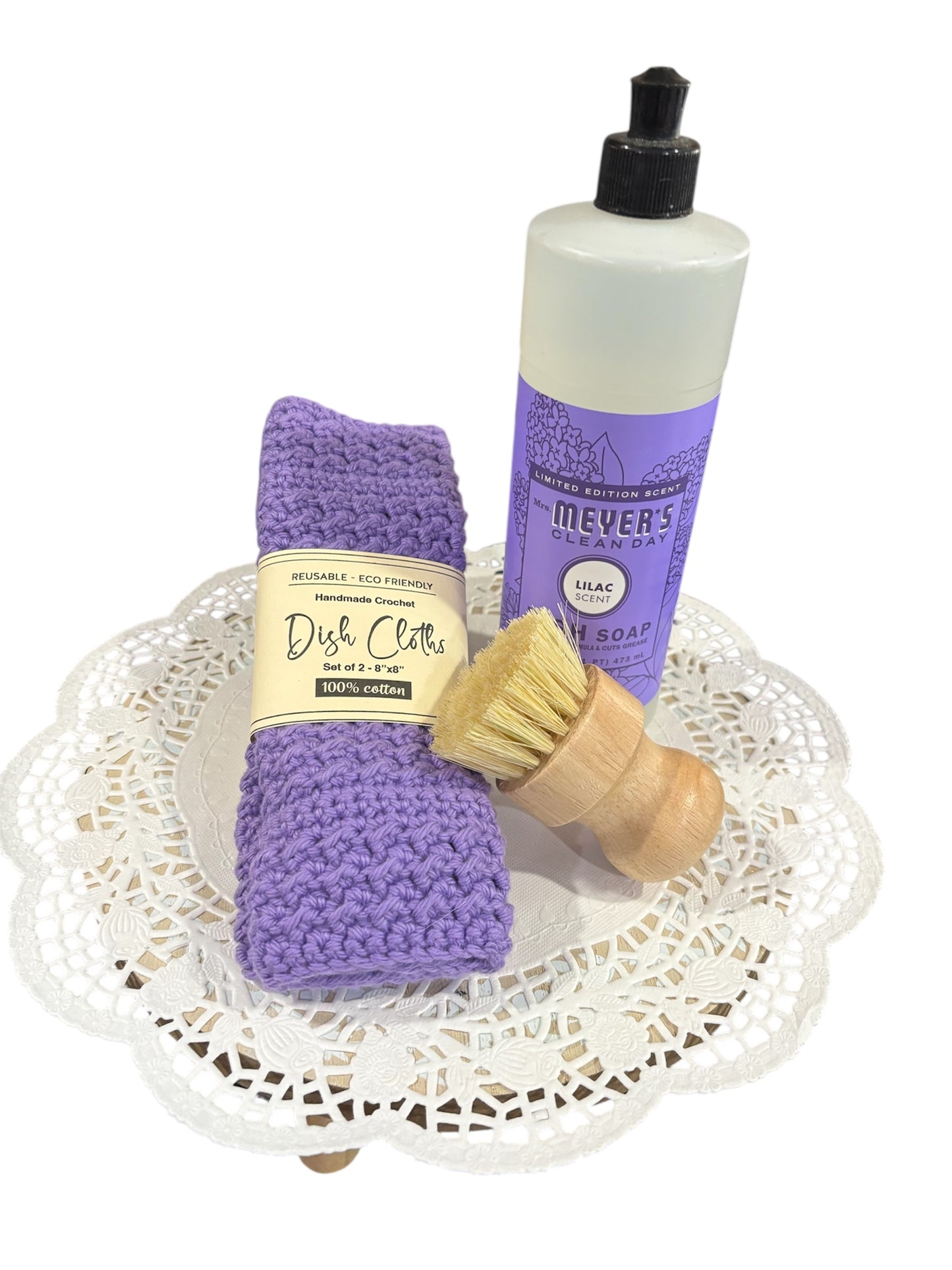 Cleaning supplies gift bag