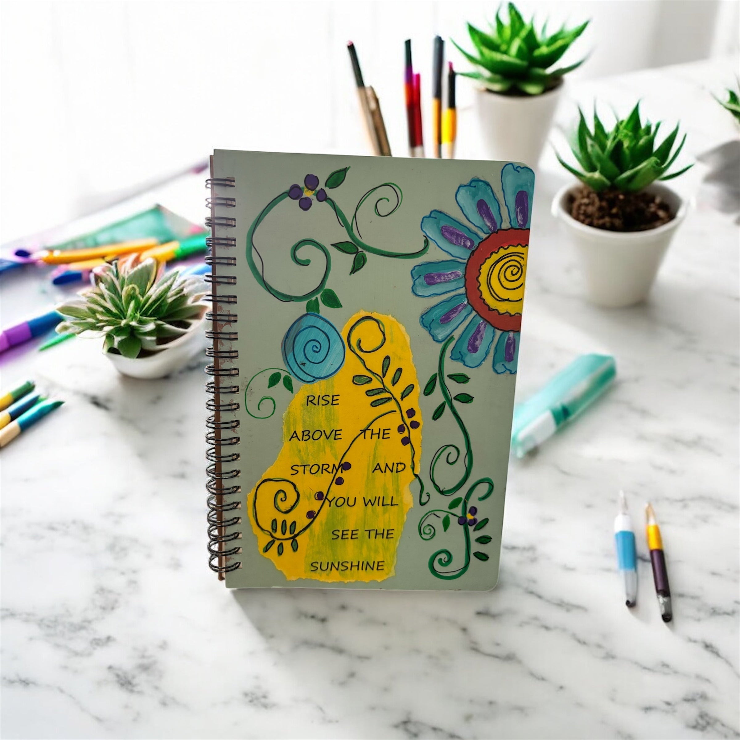 Hand painted journal