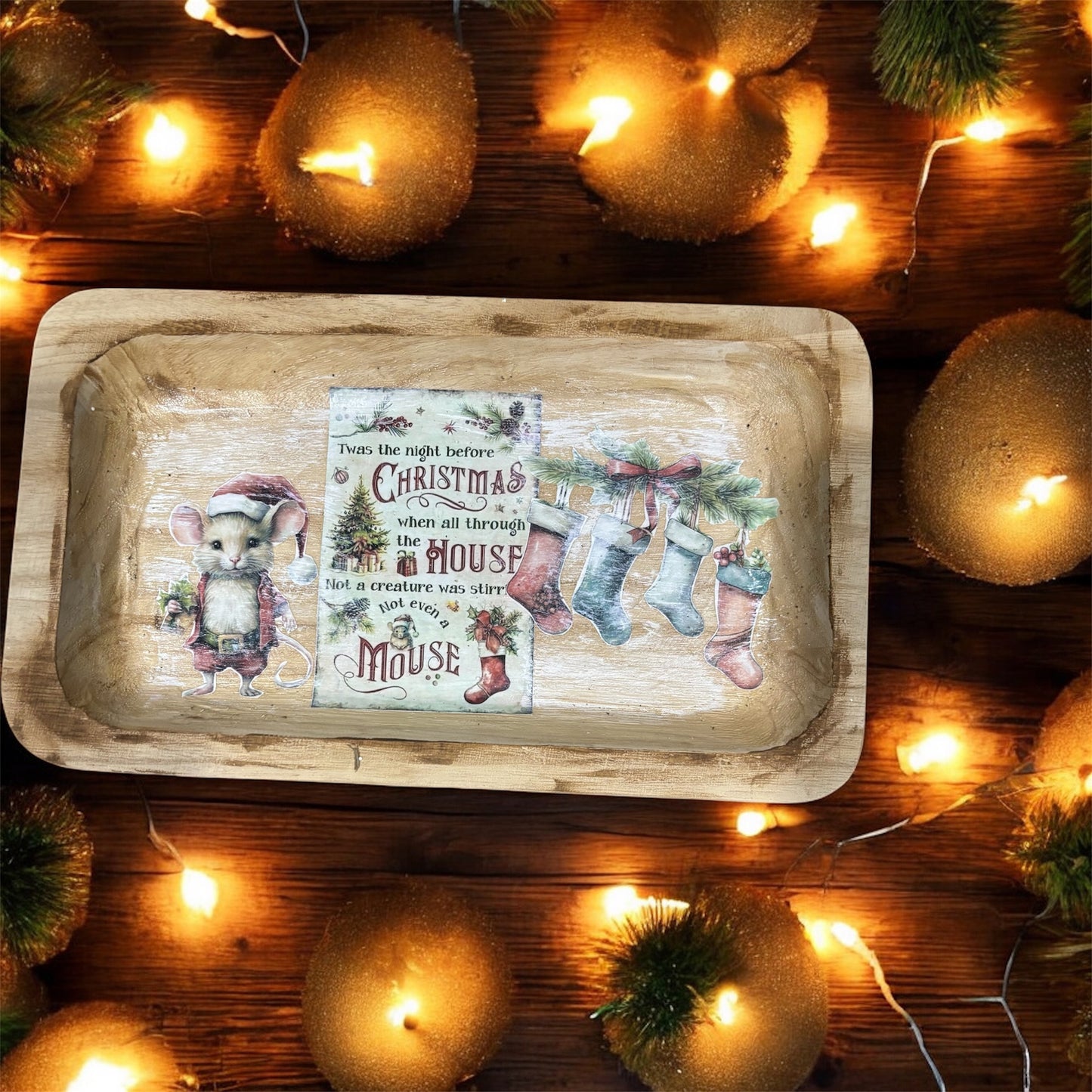 Christmas dough bowl