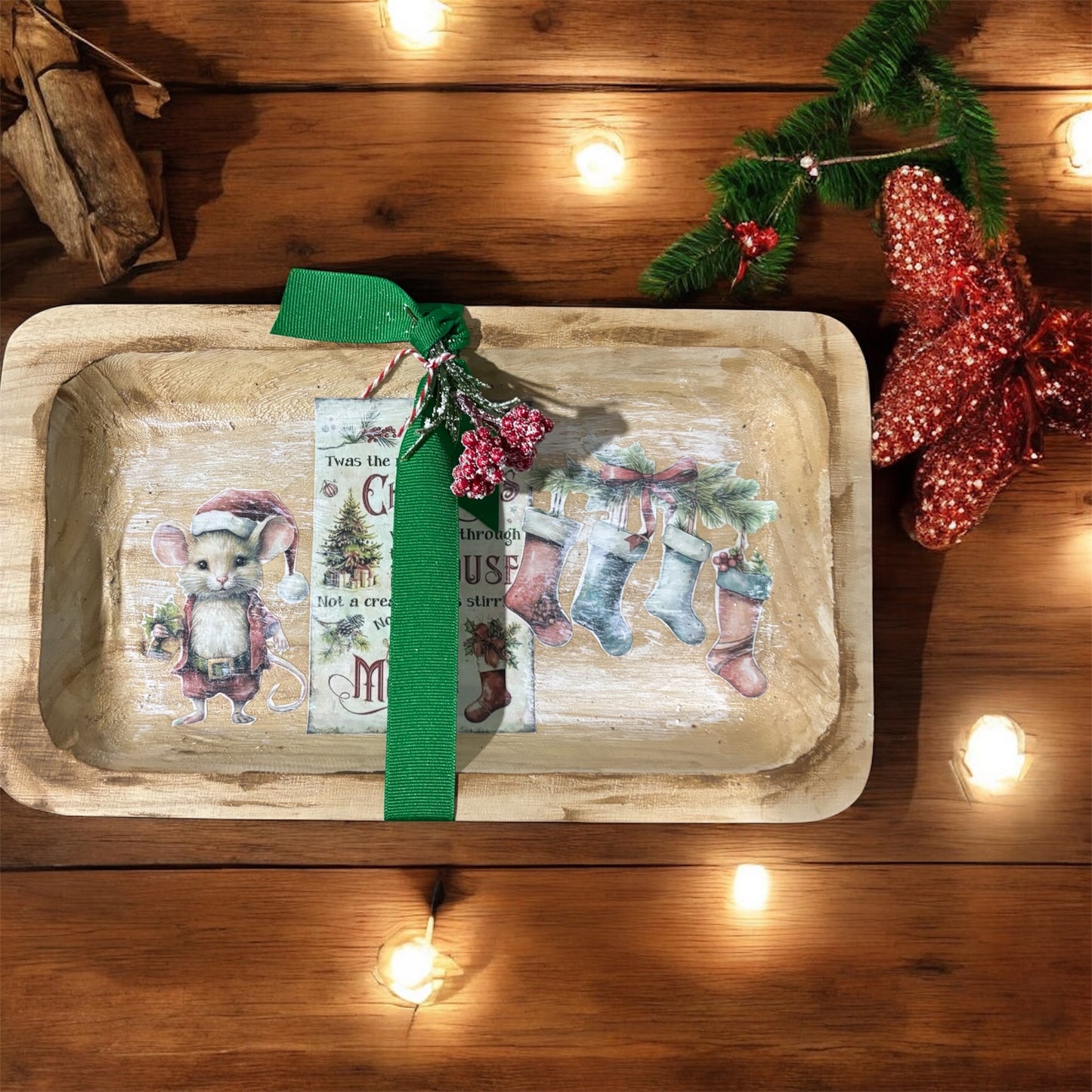 Christmas dough bowl