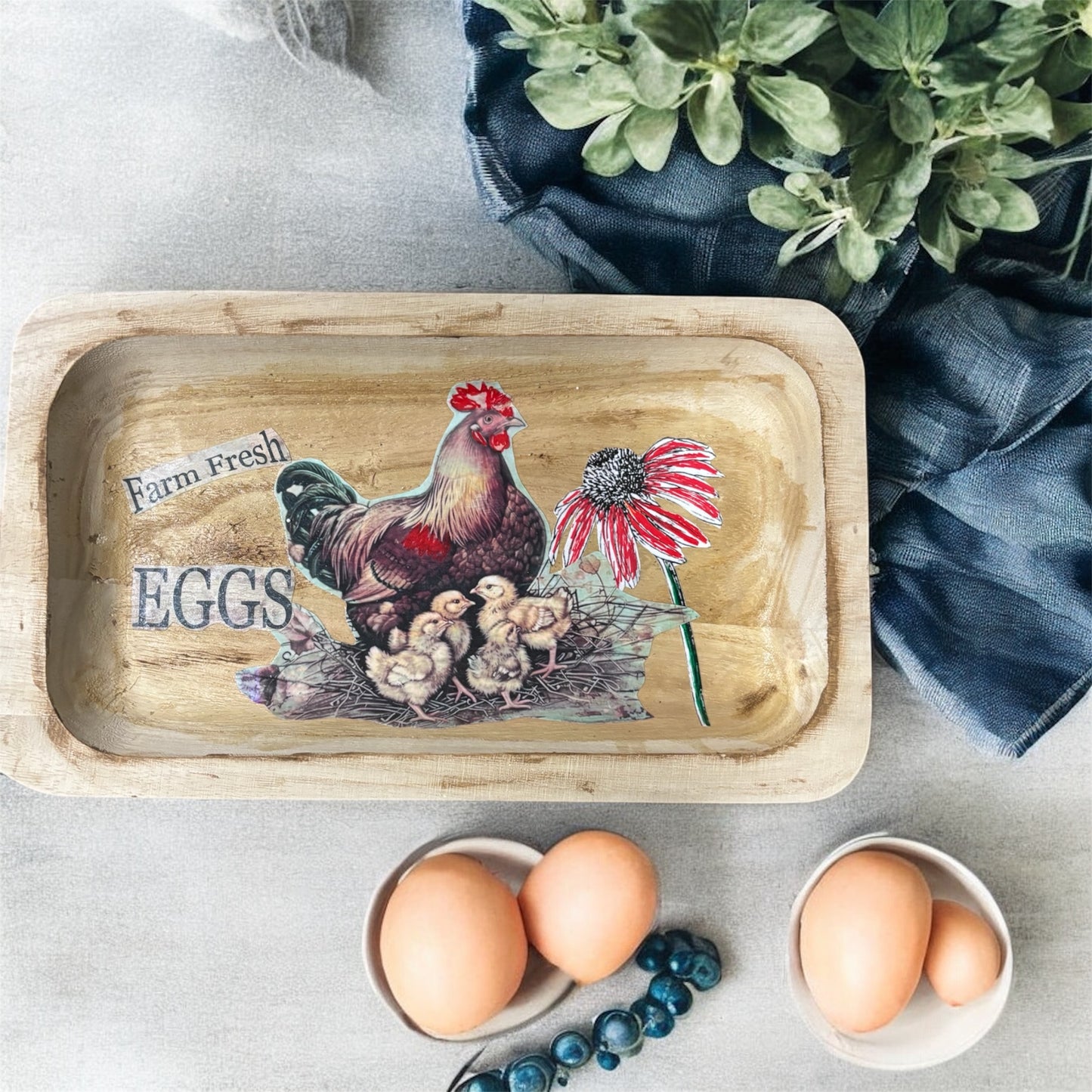 Farmhouse dough bowl